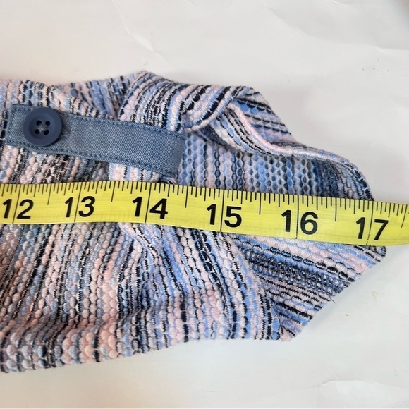 T by Talbots Space Dye Waffle-Knit Pullover 3/4 Sleeve Top Size S - Picture 9 of 11